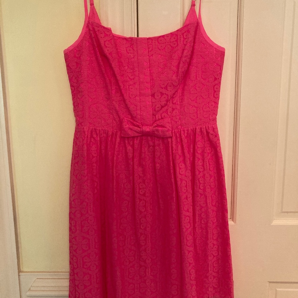 Lilly Pullitzer Pink Lace Lingerie Strap Dress